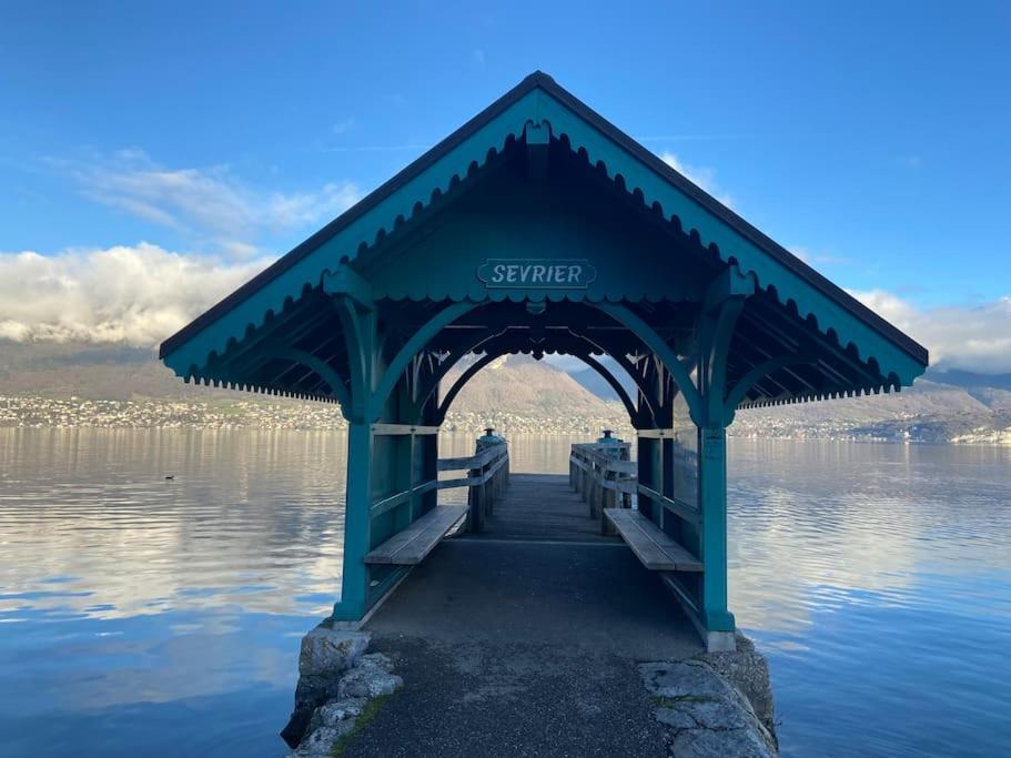Bel Apt Terrasse A 2 Pas Du Lac Sevrier Bagian luar foto