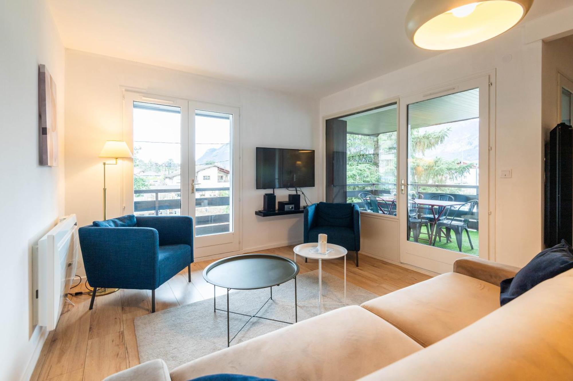Bel Apt Terrasse A 2 Pas Du Lac Sevrier Bagian luar foto